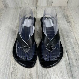Charles Jourdan‎ CJBIS Vintage Leather Flip Flops #1144